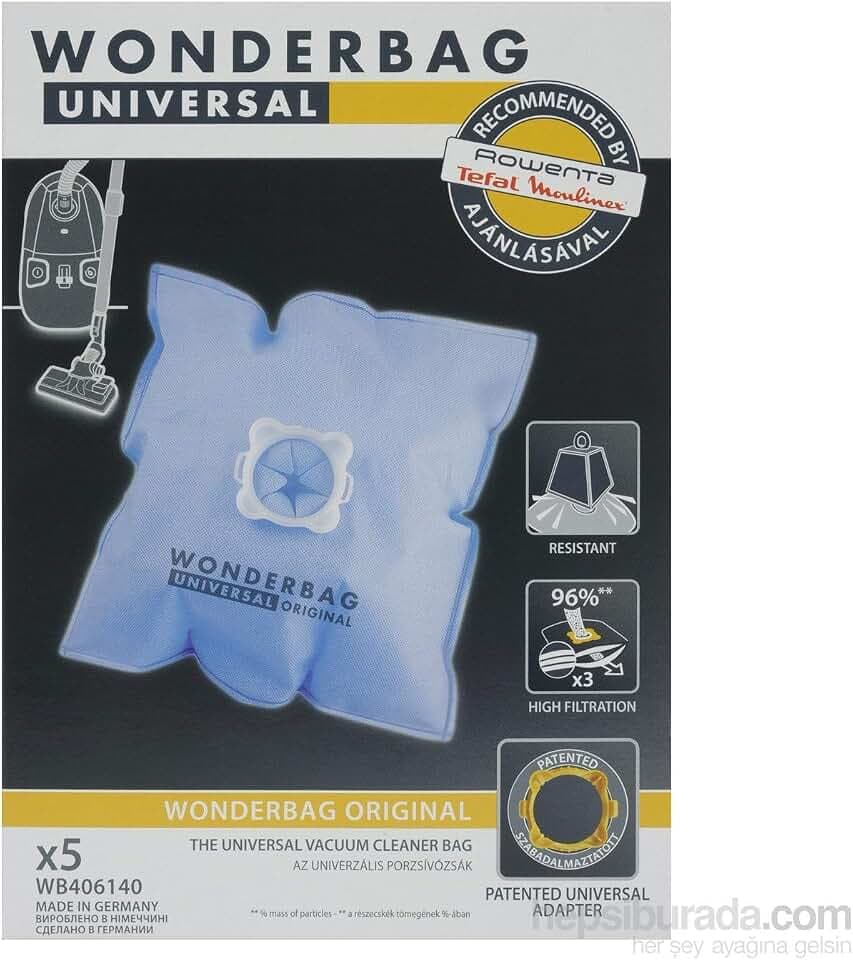 Rowenta WB406140 Staubsaugerbeutel, Wonderbag, universal