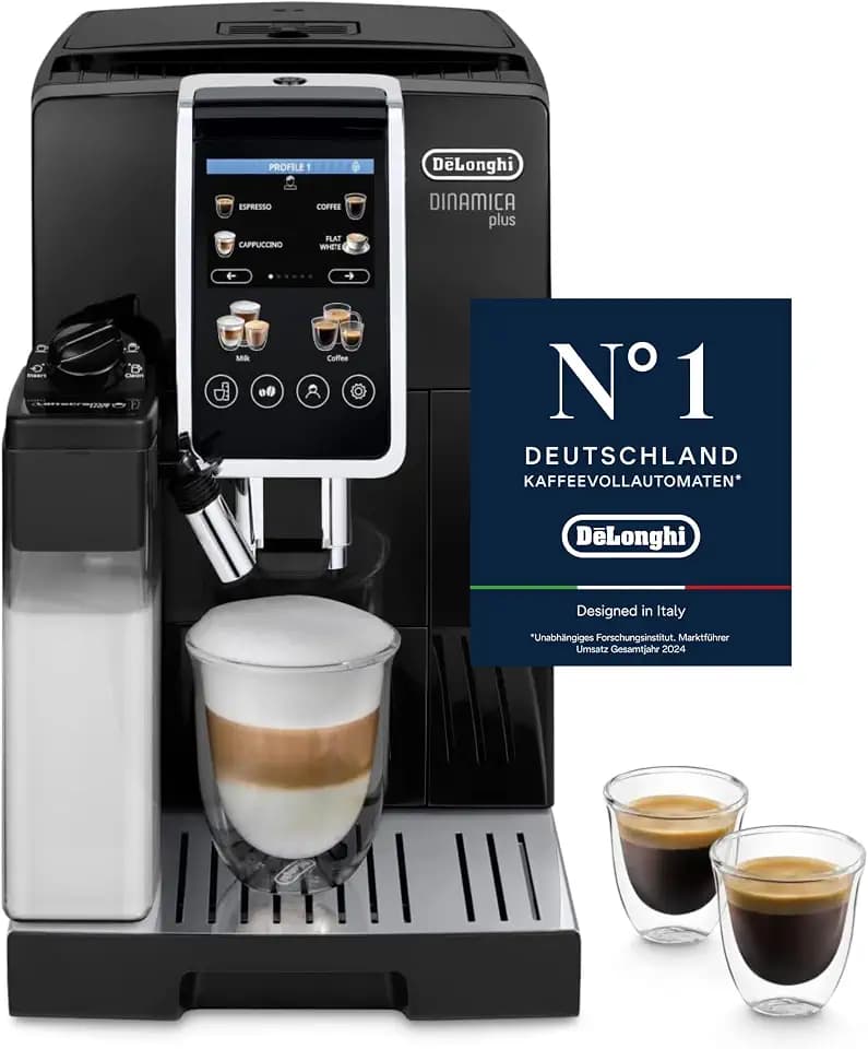De'Longhi Dinamica Plus - Kaffeevollautomat 18 Getränke Schwarz
