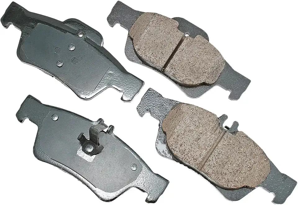 Akebono EUR986 Euro Ultra Premium Ceramic Disc Brake Pad Kit , GREY