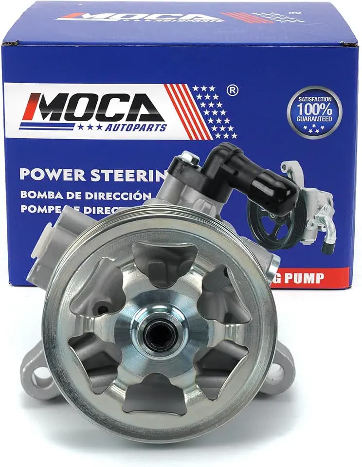 MOCA Power Steering Pump Compatible with 08-12 for Honda Accord EX 2.4L, 11-12 for Honda Accord SE 2.4L, 08-12 for Honda Accord LX-S 2.4L L4 144cid/ 2354cc