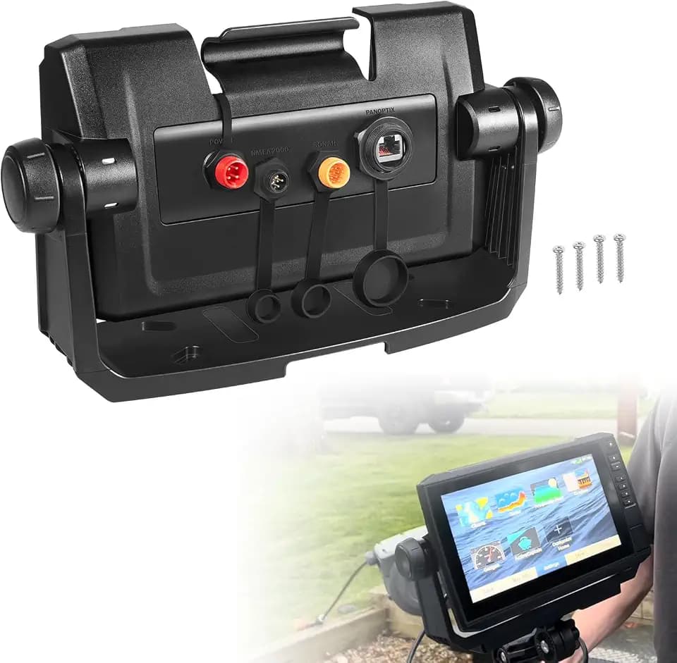 Bail Mount with Quick-Release Cradle (12-Pin) for Garmin ECHOMAP Plus & UHD 9-Inch Fishfinders and Chartplotters, Fits 92sv 93sv 94sv 95sv 97sv, Replacement for Garmin 010-12673-03