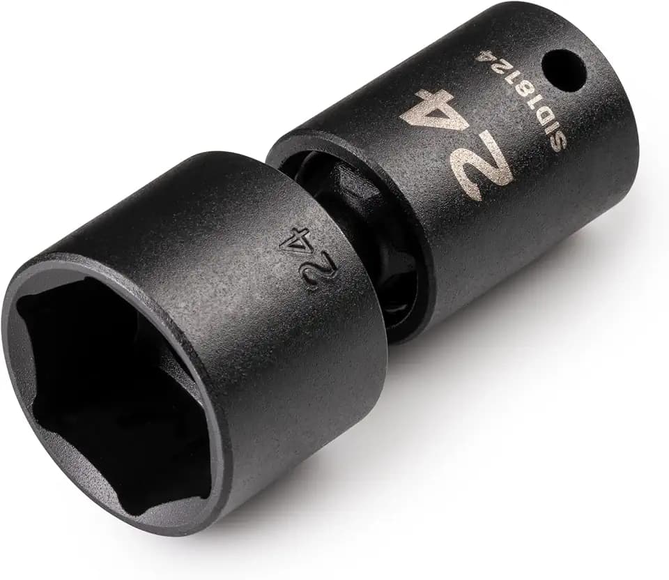 TEKTON 3/8 Inch Drive x 24 mm Universal Joint Impact Socket | SID18124
