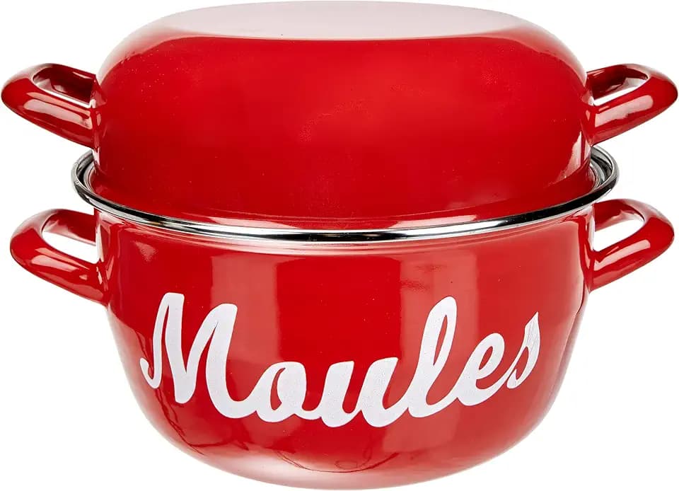 Baumalu 312875 Muscheltopf, mit Schriftzug, 24 cm, Rot