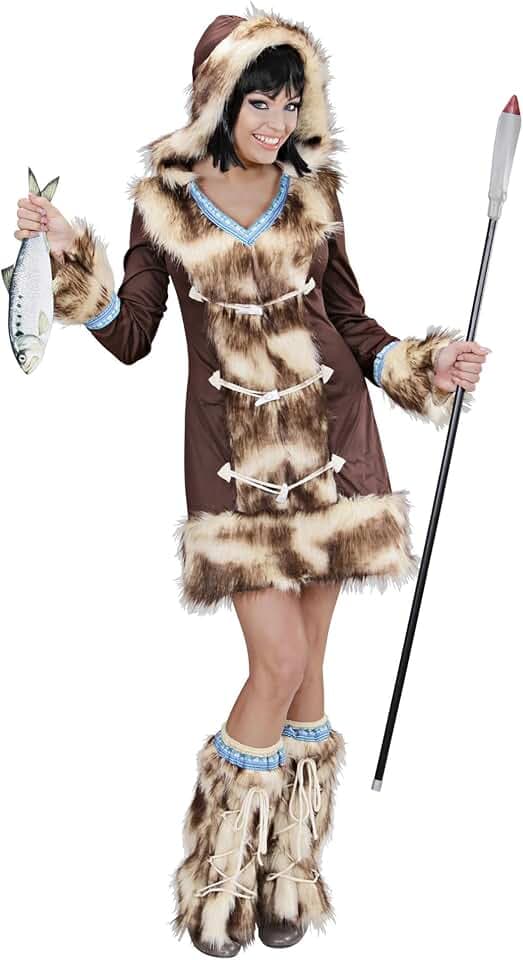 W WIDMANN MILANO Party Fashion - Kostüm Aikaa Eskimo Girl, Kleid, Stulpen, Karneval