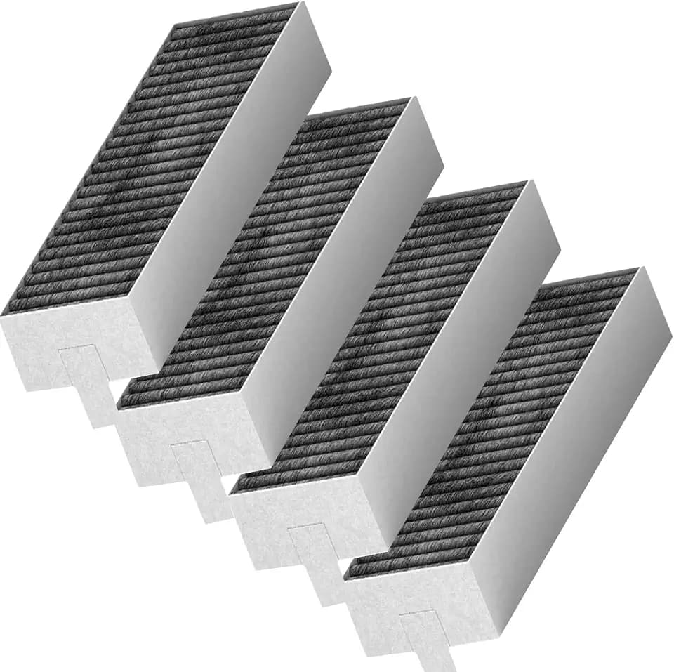 4 Stück Aktivkohlefilter für Dunstabzugshaube Siemens HZ9VRCR0 17004796 / Bosch HEZ9VRCR0 17004805 / Neff Z821VR0 17004806 / Gaggenau CA282111, Umluftersatzfilter Zubehör (4 Stück HZ9VRCR0)