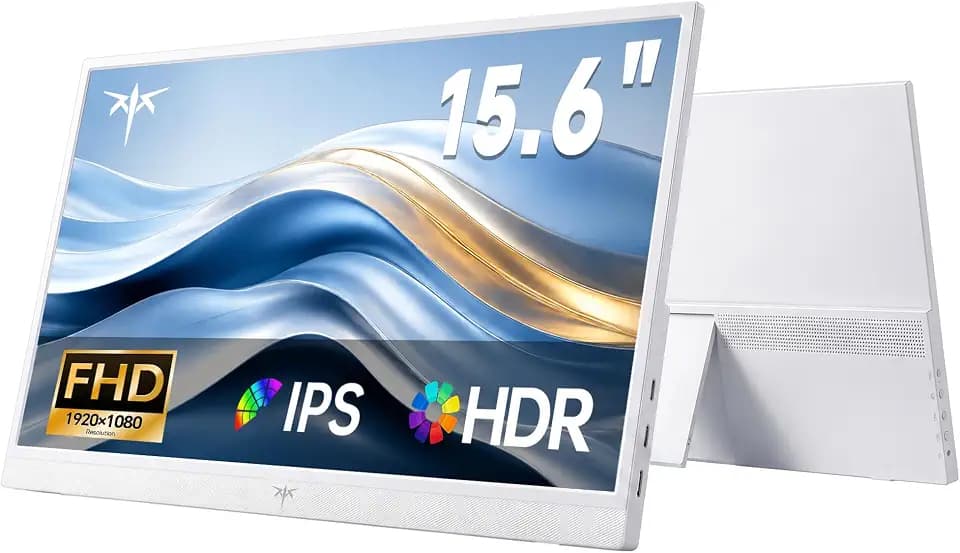 KTC Portable Monitor 15.6 Inch, FHD Travel Laptop Monitor Extender, H15F8