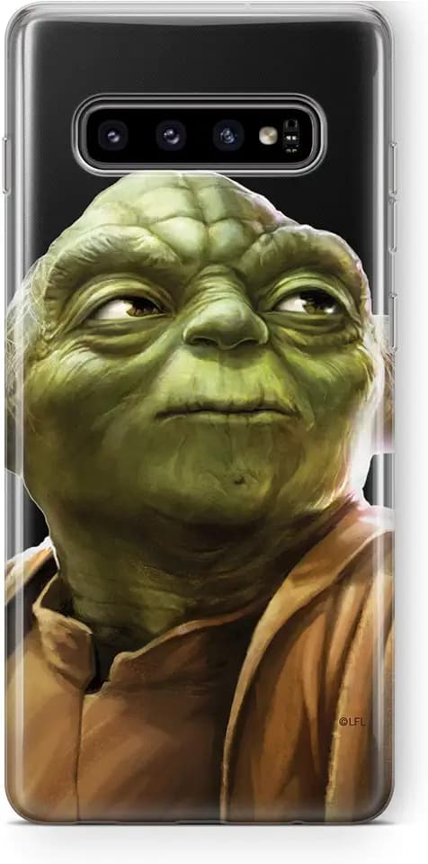 ERT GROUP Handyhülle für Samsung S10 Original und offiziell Lizenziertes Star Wars Muster Yoda 006 optimal an die Form des Handy angepasst, teilweise transparent