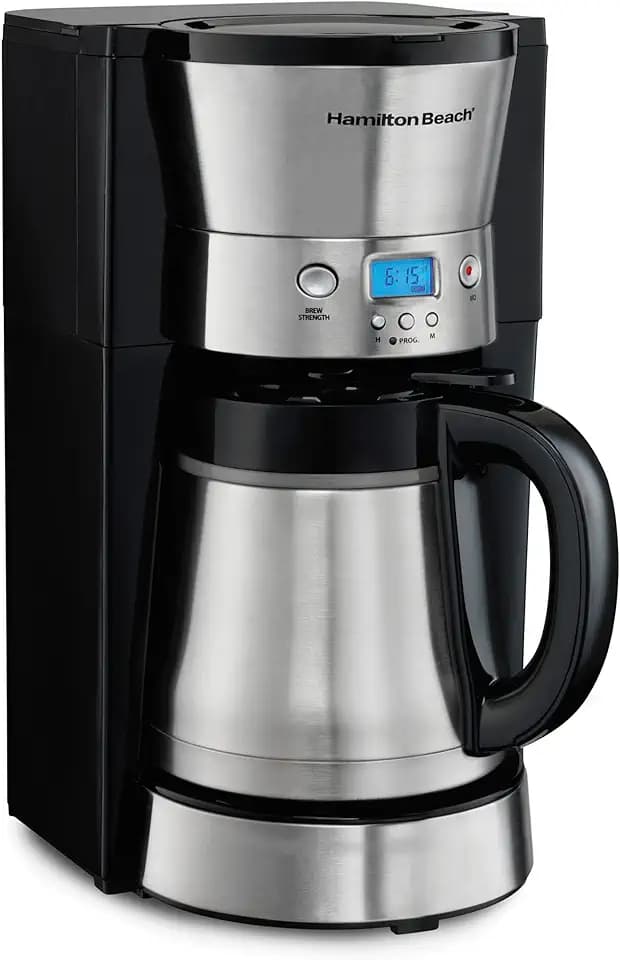 Hamilton Beach Programmable Drip Coffee Maker with 10 Cup Thermal Carafe