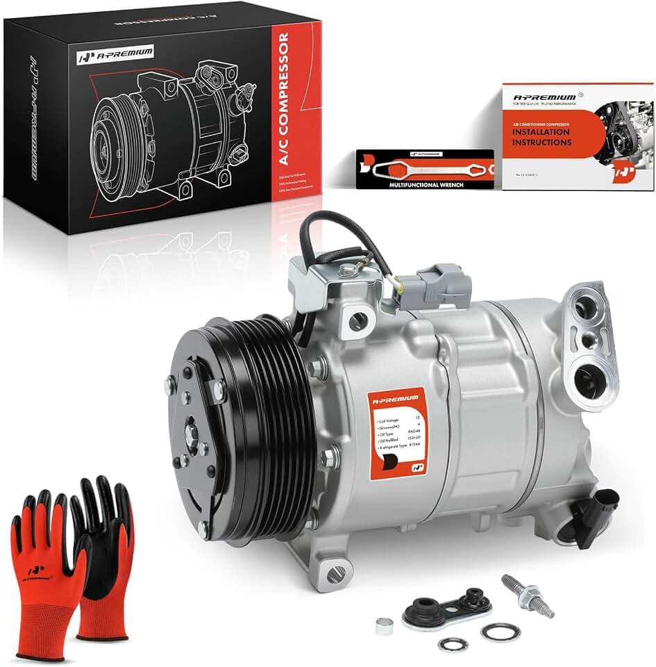 A-Premium Air Conditioner AC Compressor with Clutch
