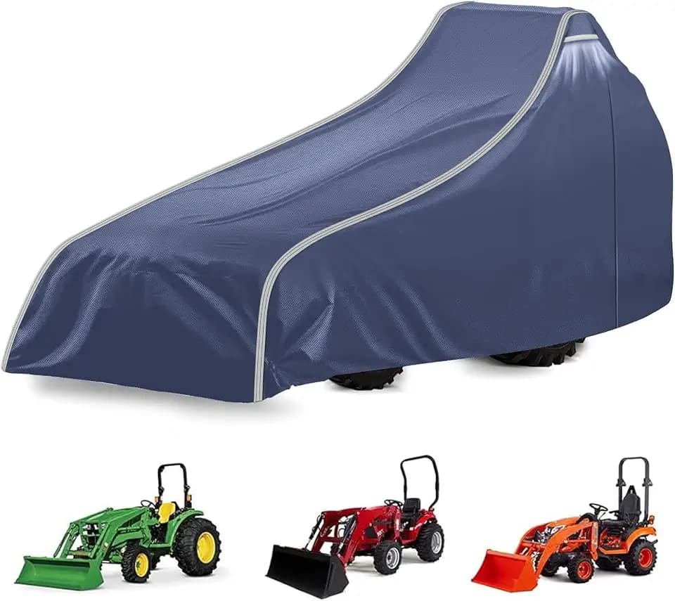 600D Tractor Cover Fits Compact & Utility Tractors with Front Loader