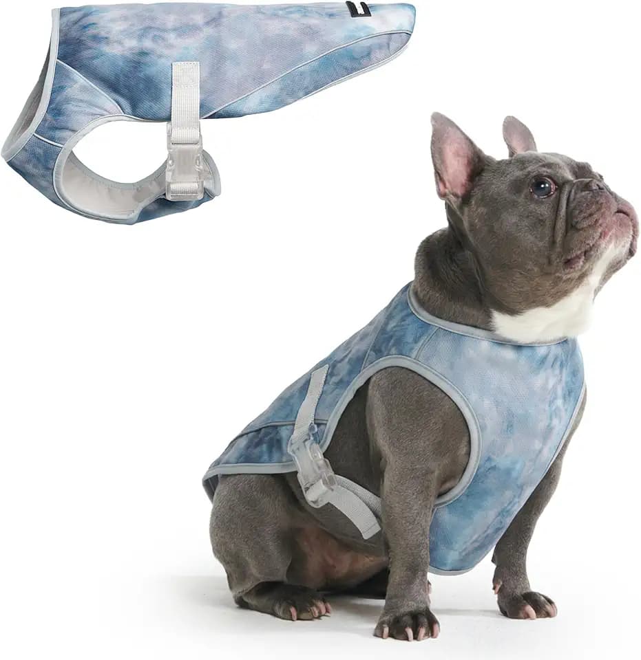Spark Paws Dog Cooling Vest - Evaporative Summer Cooling, SPF-50 Protection