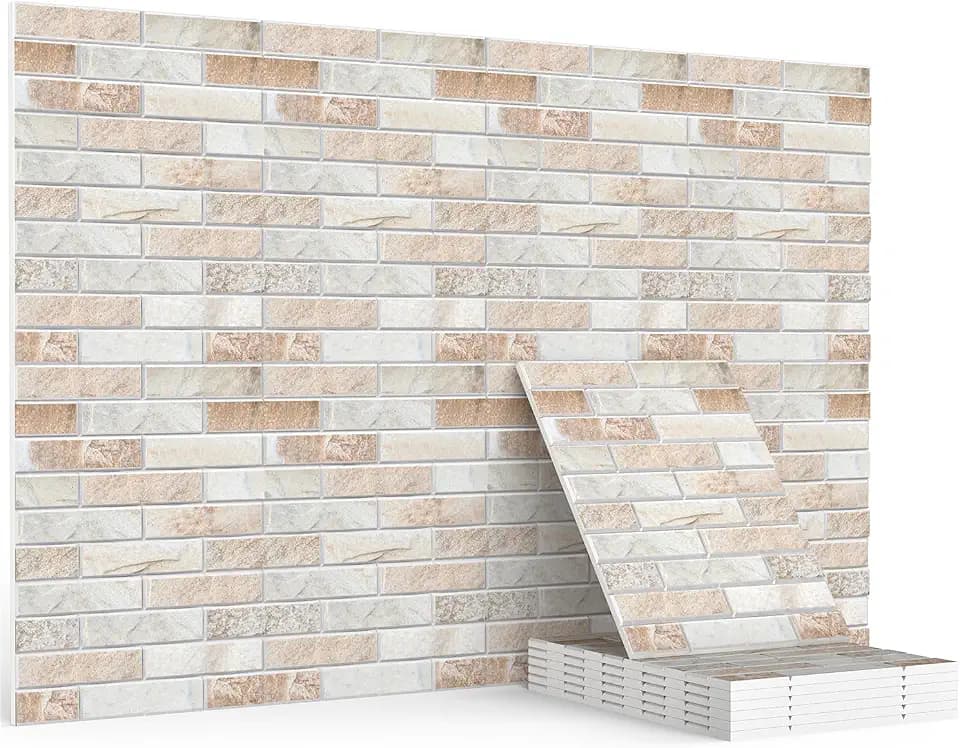 JBER Art Acoustic Panels 48" x 32", Sound Absorbing Wall Art, Brick