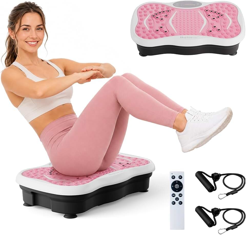 HOPHORSE Vibration Plate Exercise Machine for Lymphatic Drainage,200 Speeds