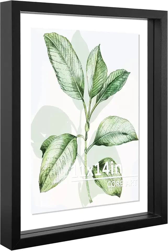 CORE ART 11x14 Floating Picture Frame, Black
