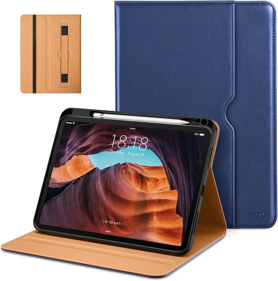 DTTO for iPad (A16) 11th Generation 11-inch & 10th Gen Case, Navy Blue