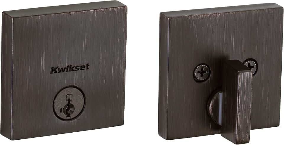 Kwikset 92580-027 Deadbolt, Venetian Bronze