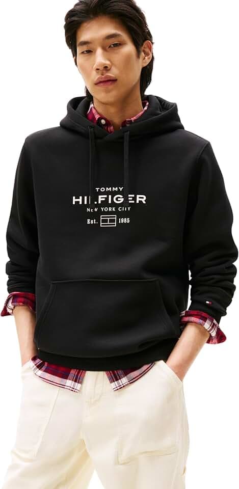 Tommy Hilfiger Herren Hoodie Oval Graphic mit Logo