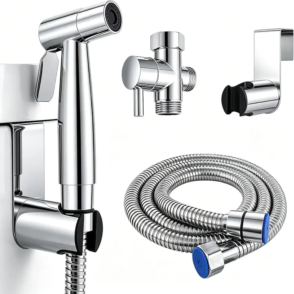 Bidet Handbrause Persönliche Hygiene Set, Hand Edelstahl Gehalten Bidet