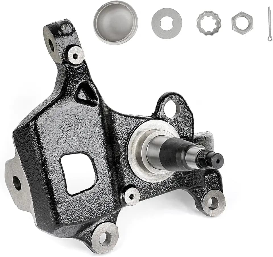 Left Driver Side Front Steering Knuckle Assembly for Ford F150 F250 Expedition Heritage for Lincoln Blackwood Navigator 1997-2004 4.2L 4.6L 5.4L V6 V8 Replaces 698197 2L3Z3106AA F75Z3106AB
