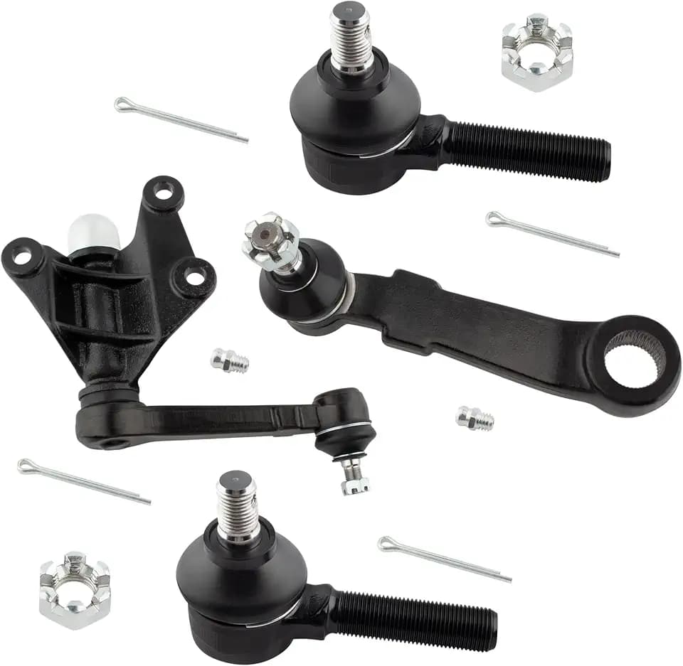 ES2376 K9422 K9424 Pitman Arm Idler Arm Front Outer Tie Rod Ends for Toyota 4Runner 1991 Toyota Pickup 4WD 1986-1995, Pack of 4