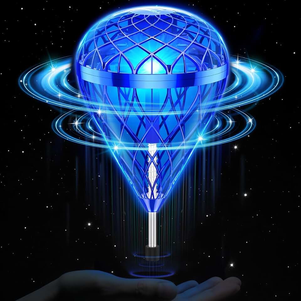 Alyssa Flying Orb Ball Fallschirm Spielzeug, 360 ° Rotating Magic Hover Spinner, Schwebender Ball Cool Fliegender Spielzeug für 6 7 8 9 10 11 12+ Jahre alte Jungen Mädchen Teenager Outdoor