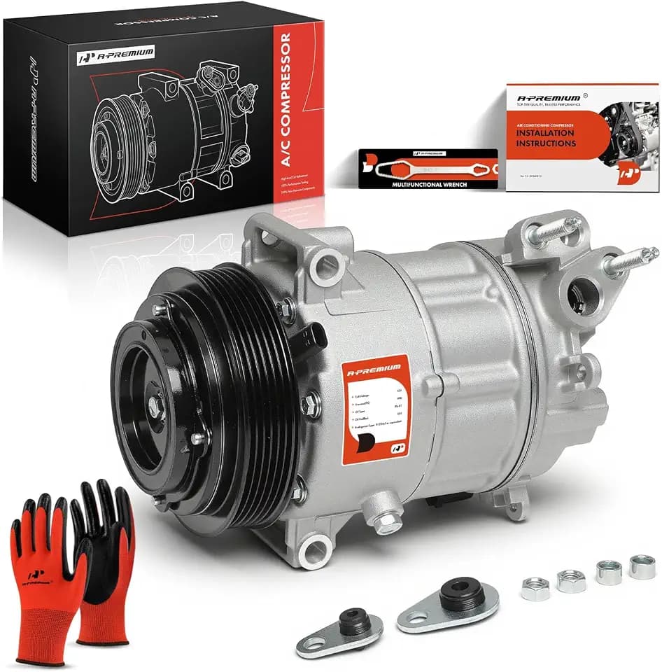 A-Premium Air Conditioner AC Compressor with Clutch