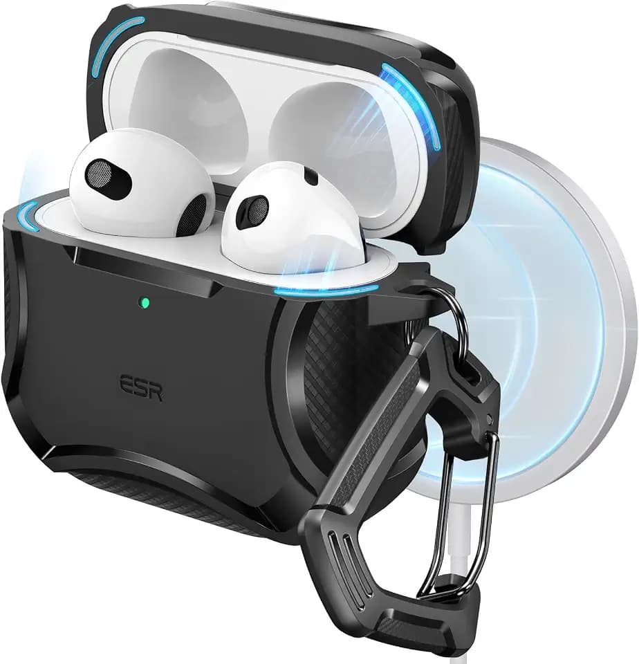 ESR for AirPods 5/4 Case, Compatible with MagSafe, Magnetic Lid, Black
