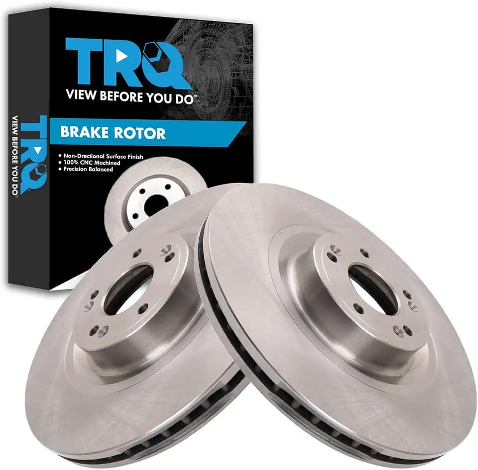 TRQ Front Brake Rotor Set Vented