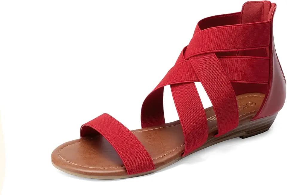 DREAM PAIRS Women's Strappy Flats Sandals