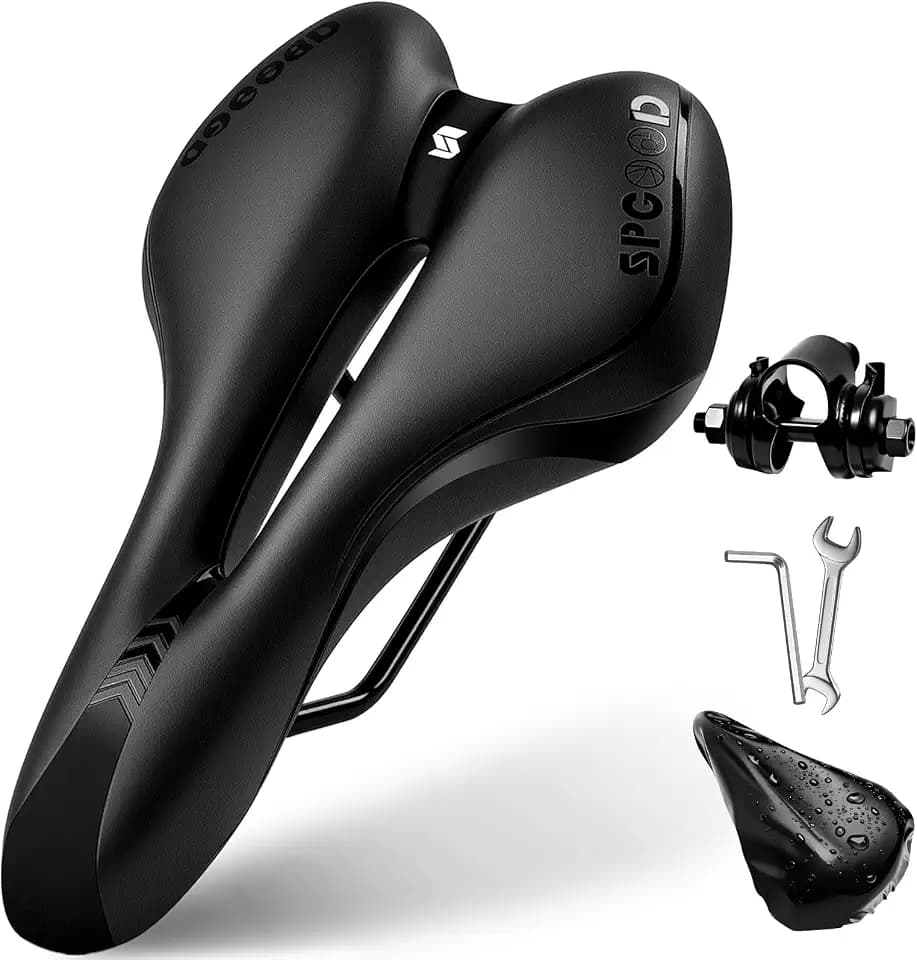 SPGOOD Fahrradsattel Herren Damen Bequemer, Weich MTB Sattel Ergonomisch