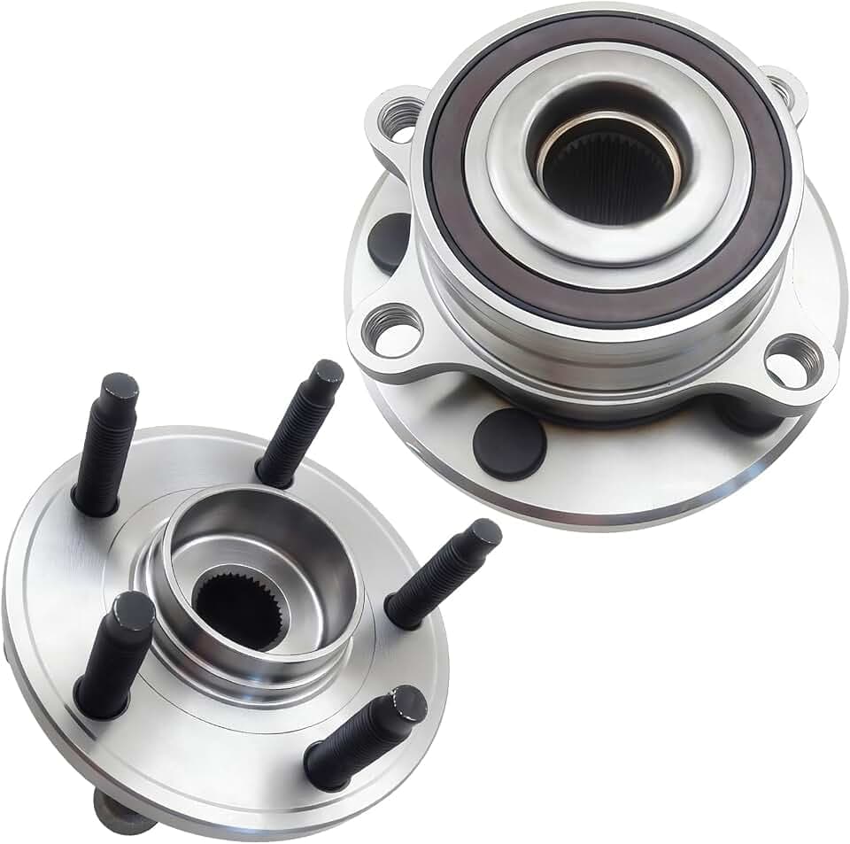 512460 Front/Rear Wheel Hub and Bearing Assembly w/o ABS Fit for 2011-2019 Ford Explorer, 2013-2019 Ford Police SUV, 5 Lugs 2 PCS