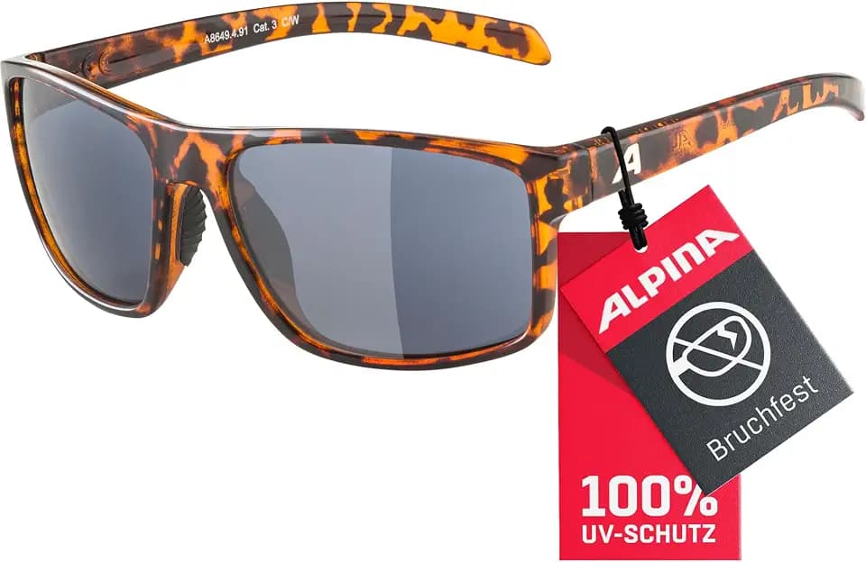 ALPINA NACAN I - Verspiegelte und Bruchsichere Sonnenbrille Mit 100% UV-Schutz Für Erwachsene