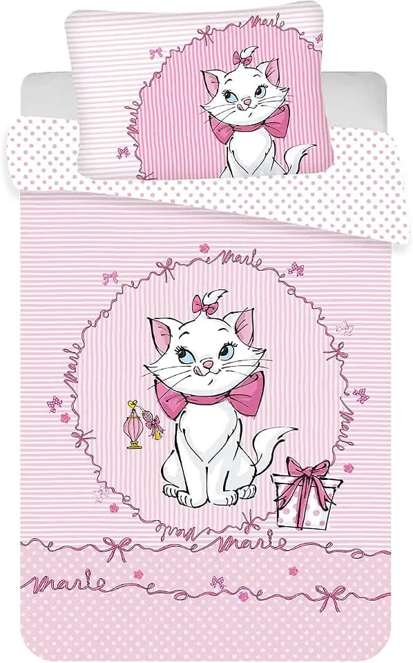 Disney Aristocats Marie The Cat Bed Linen Set 100 x 135 cm 100% Cotton