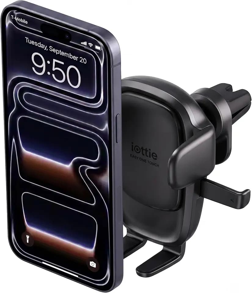 iOttie Easy One Touch Advanced Air Vent Car Phone Mount - Universal Cell Phone Holder for iPhone, Google, Samsung, Moto, LG, and All Other Smartphones