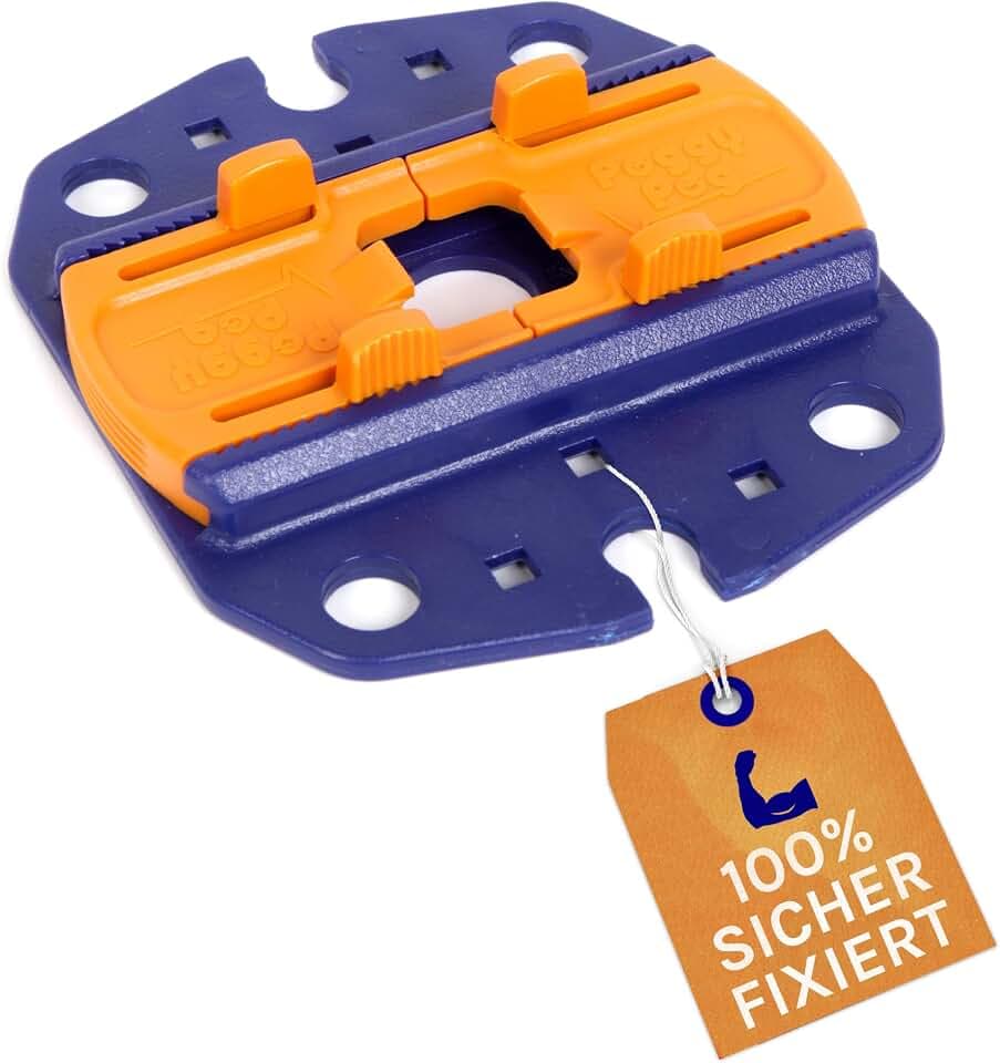 Peggy Peg Fix&Go Ankerplatte 2.0 zur Fixierung von Markisenfüßen | Bodenbefestigung für Zeltgestänge, kompatibel mit Thule Omnistor, Dometic & Fiamma, für Camping, arretierbar
