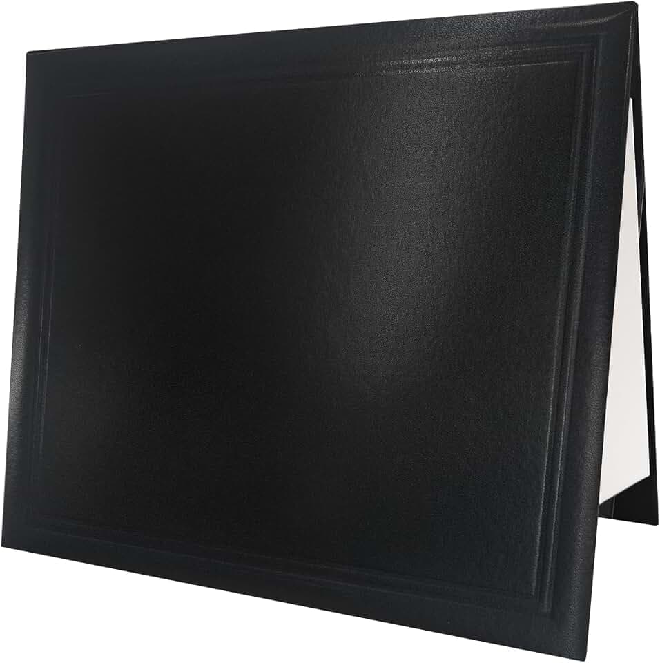 GraduationMall 11"x14" Smooth Padded Diploma Cover Certificate Holder Black