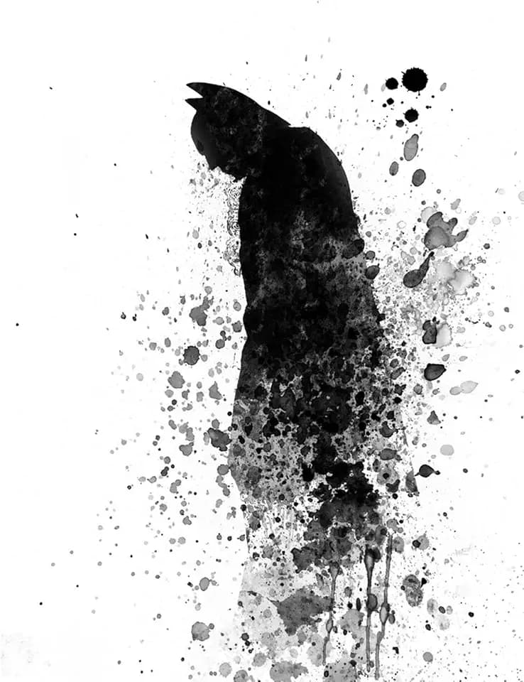 ART.COM Wall Art Print Batman Watercolor III by Jack Hunter, 24" x 32"