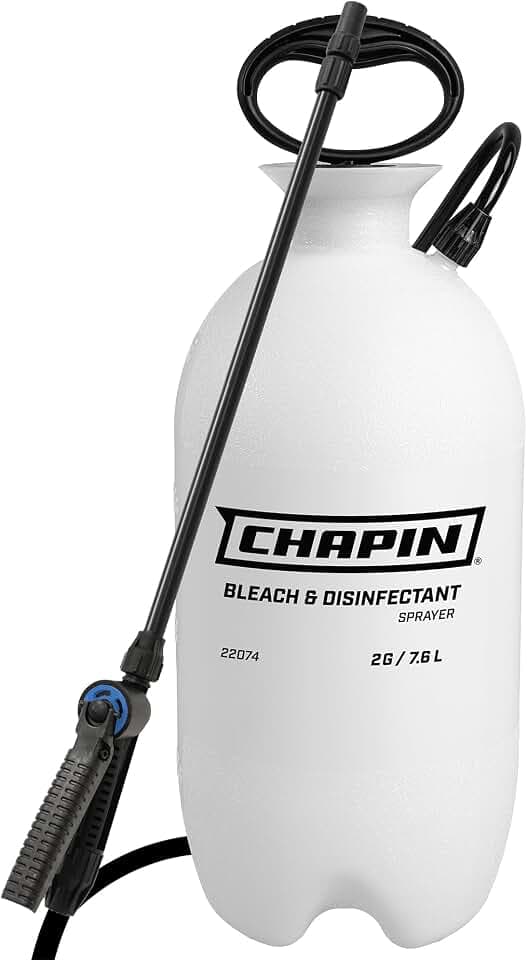 CHAPIN 22074 2-Gallon Bleach Pump Sprayer for Cleaning & Disinfecting