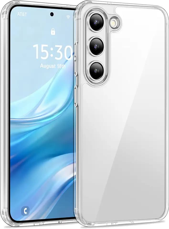 USLAI Case for Samsung Galaxy S23 Plus, Anti-Yellowing, Clear