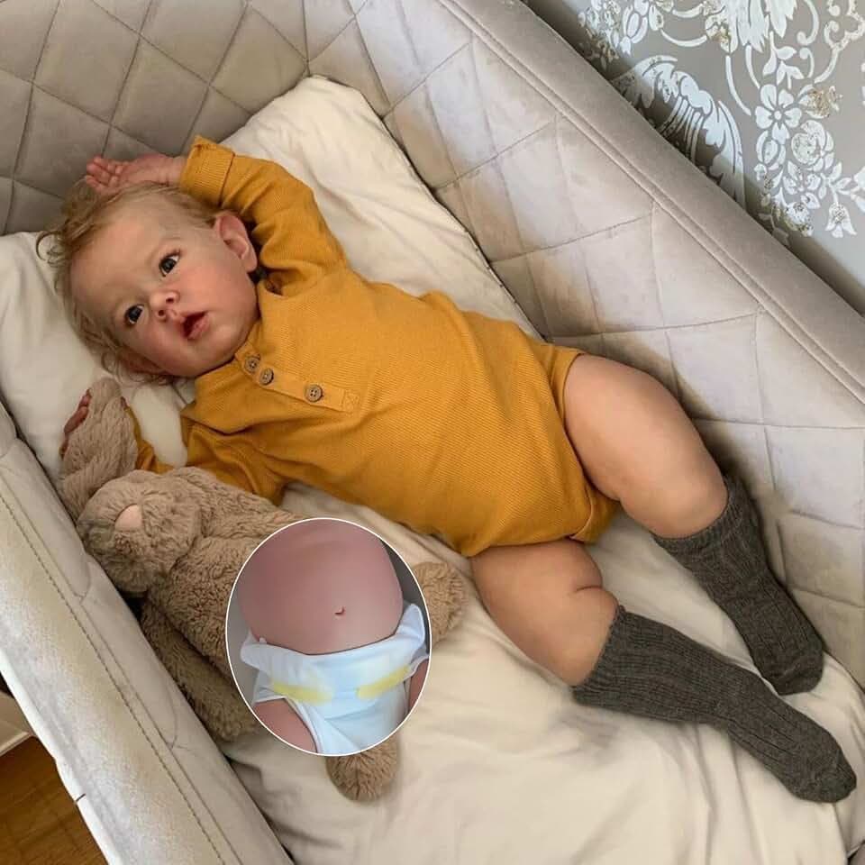 Zero pam Reborn Babypuppen Silikon Ganzkörper Junge-20 In Anatomisch Korrekter Junge Realistische Babypuppen mit Zubehör Neugeborene Babe Puppe Für Mädchen Verwurzeltes Haar Leben Wie Babe Puppe, Die