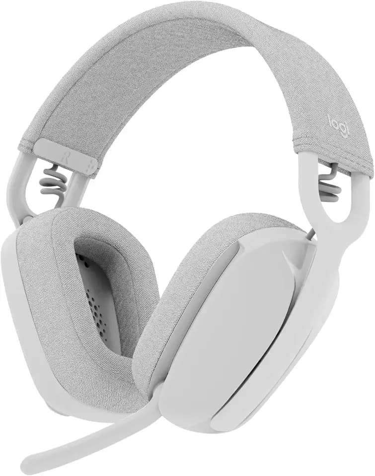Logitech Zone Vibe 100 Wireless Over Ear Headphones - Off White