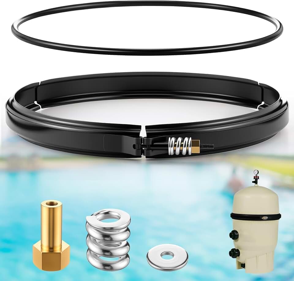 Saillong 190003 Filter Clamp, 39010200 O Ring, Compatible with Pentair