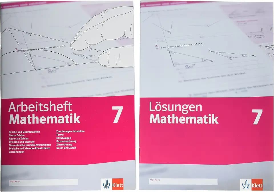 Arbeitsheft Mathematik 7. Brüche, Dezimalzahlen, Terme, Gleichungen, Zuordnungen, Prozent- und Zinsrechnung, Dreiecke, Vierecke, Daten, Zufall: ... 7 (Arbeitsheft Mathematik. Ausgabe ab 2020)