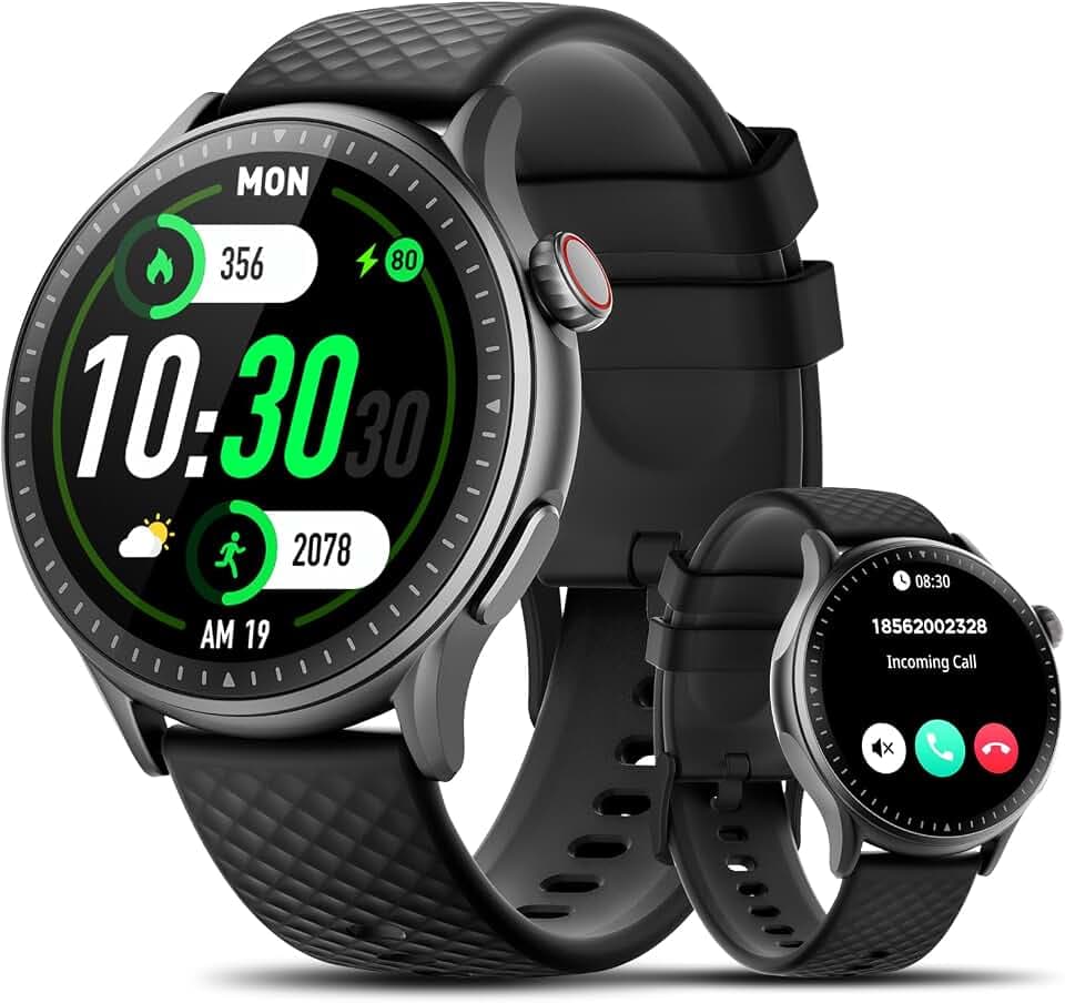 Cillso Smart Watch Fitness Tracker mit Pulsmesser Schlafmonitor Schrittzähler, Touch Fitnessuhr mit Telefonfunktion, Smartwatch