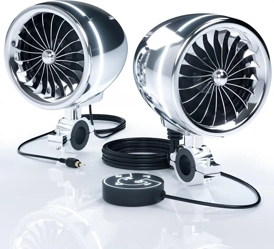 GoHawk 4 Inch Motorcycle Bluetooth Speakers Waterproof Radio Audio System