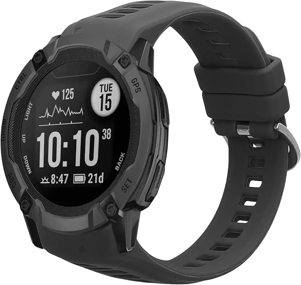 kwmobile Silikon Uhrenarmband für Garmin Instinct 2S Armband - Ersatzarmband für Fitnesstracker - Wechselarmband Smartwatch