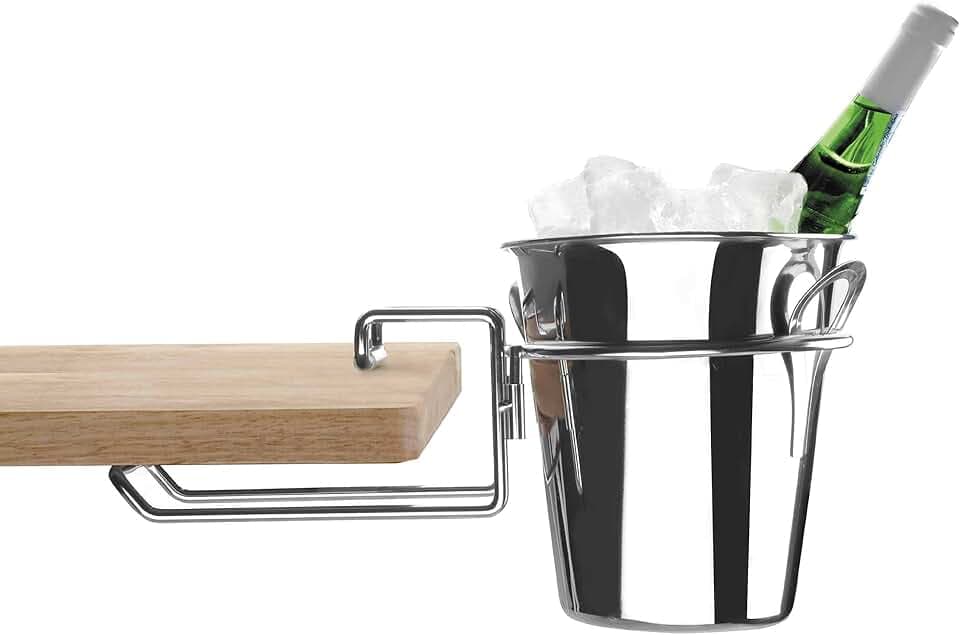 LACOR TISCHHALTERUNG FLASHENKUEHLER 18 cm, Silber, 62478