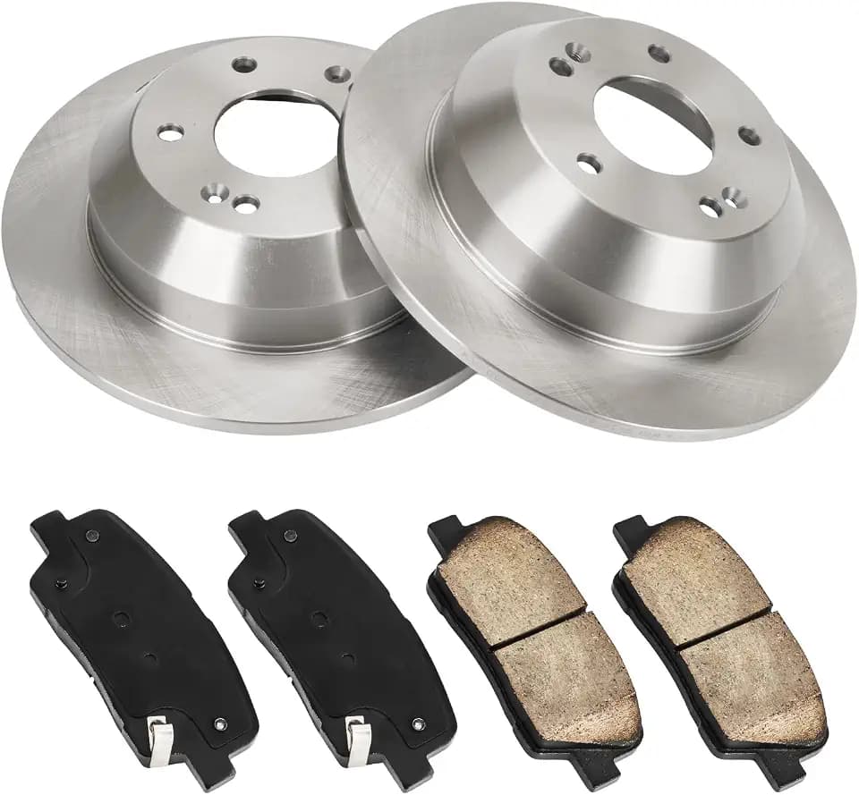 KAC 302mm Front Brake Kit, OE Brake Rotors and Ceramic Brake Pads Fit for 2011-2013 2015 Kia Sorento, 2010-2016 Hyundai Santa Fe, 2014 Kia Sorento 2.4L, 2014 Kia Sorento 3.3L,OEM#31553 D1284