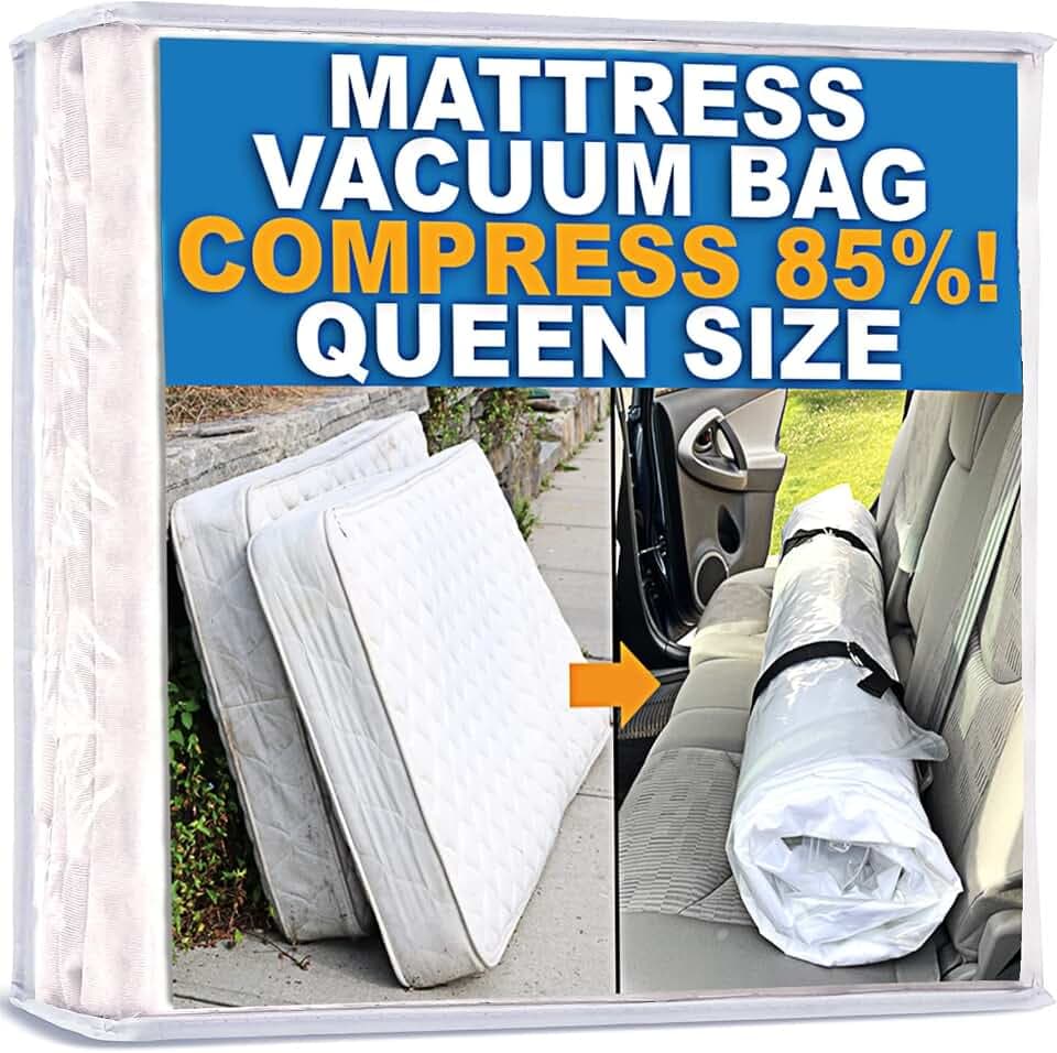 Homie Matratzen-Vakuumbeutel, verschließbarer Beutel für Memory Foam- oder Federkernmatratzen, Kompression und Lagerung für Umzug und Rückgabe (Queen/Full/Full-XL)