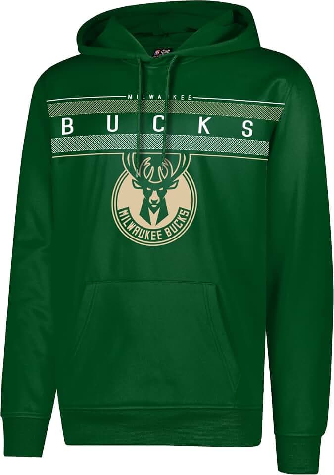 NBA Herren Fleece Hoodie Pullover Sweatshirt Poly Midtown, Herren, Midtown Hoodie,GHM1461F-MB-Medium, grün, Medium
